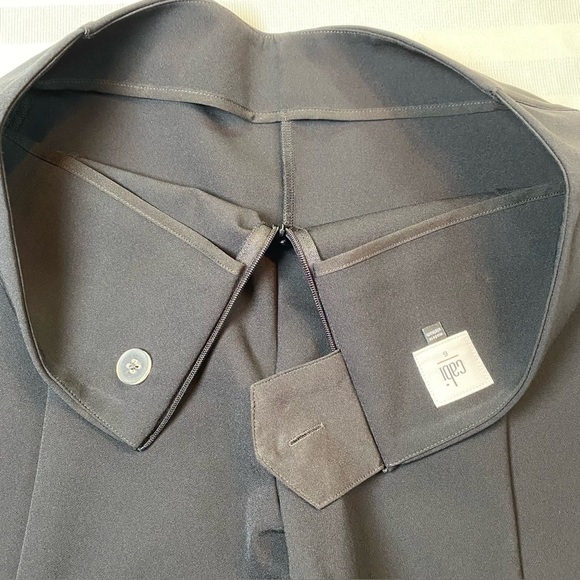 Cabi Classic Black Trousers Sz 6 Smooth Front Back Zip Closure - Picture 9 of 13